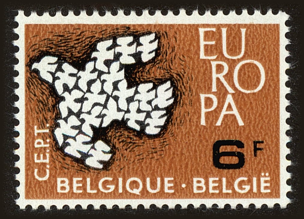 Front view of Belgium 573 collectors stamp
