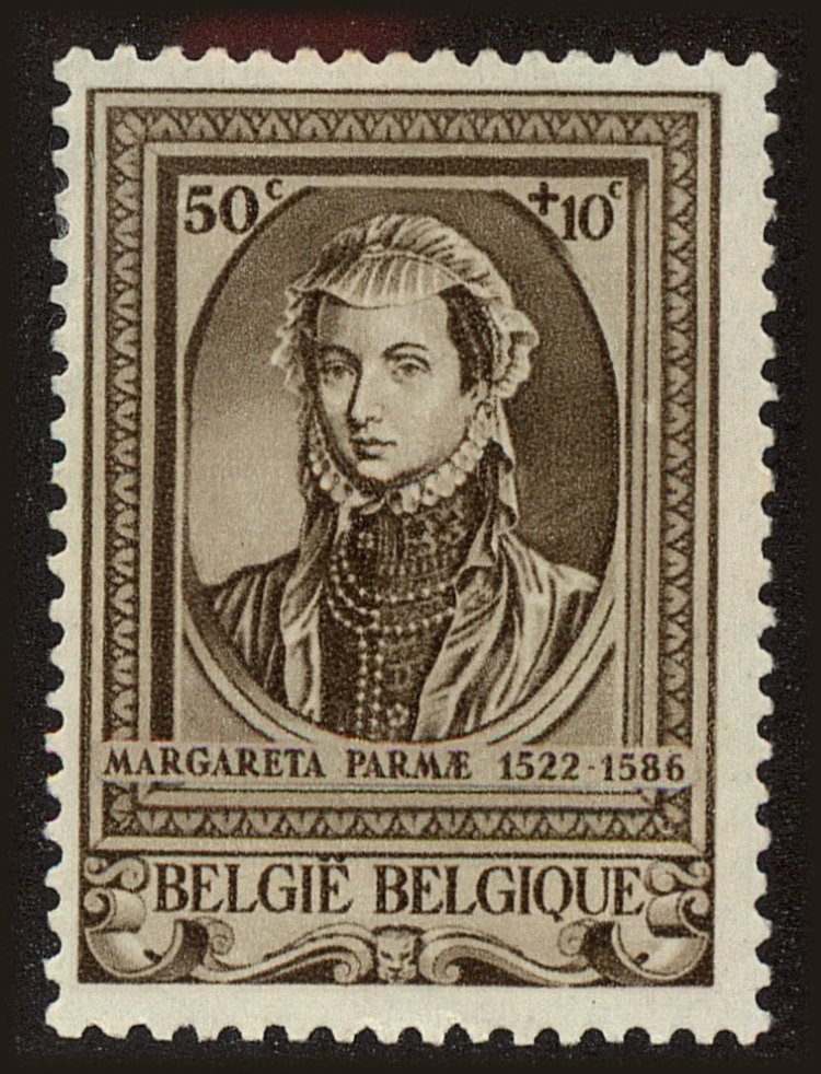 Front view of Belgium B295 collectors stamp
