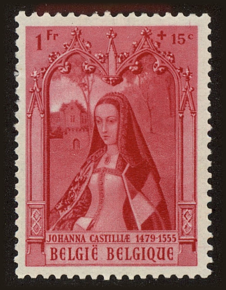Front view of Belgium B297 collectors stamp