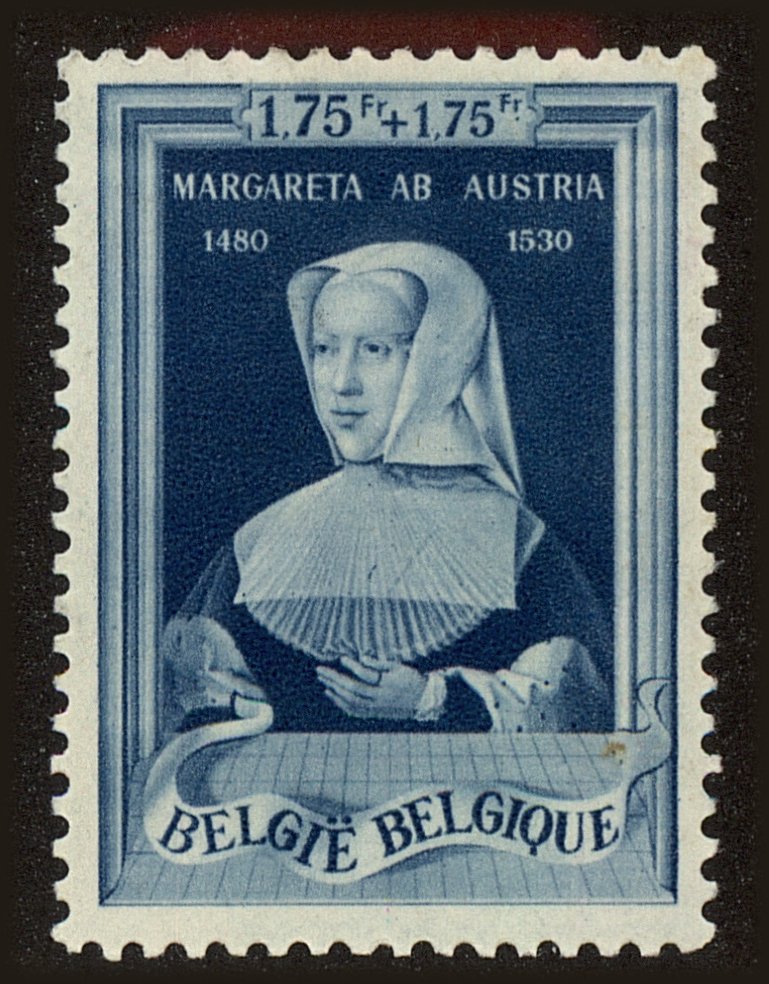 Front view of Belgium B299 collectors stamp