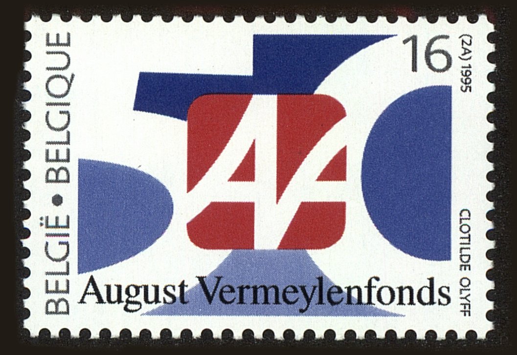 Front view of Belgium 1569 collectors stamp