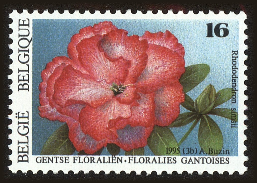 Front view of Belgium 1574 collectors stamp
