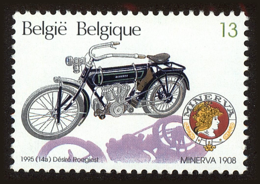 Front view of Belgium 1594 collectors stamp