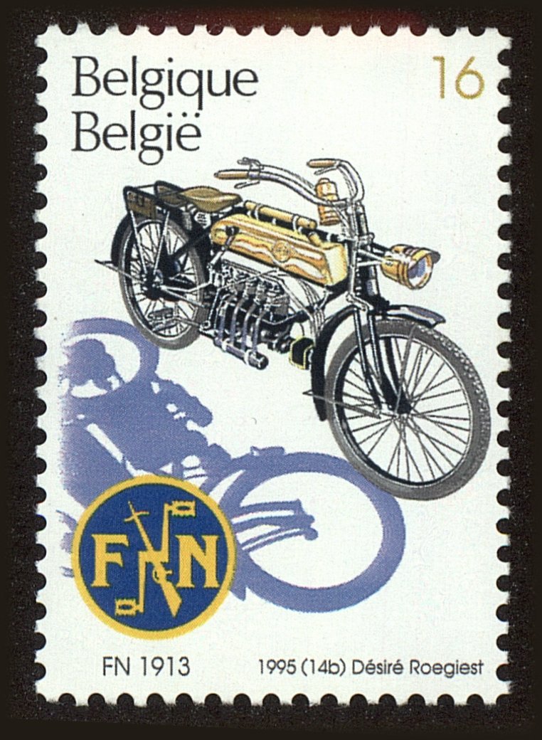 Front view of Belgium 1595 collectors stamp