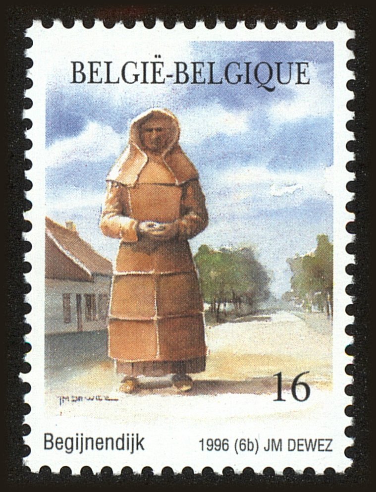Front view of Belgium 1613 collectors stamp