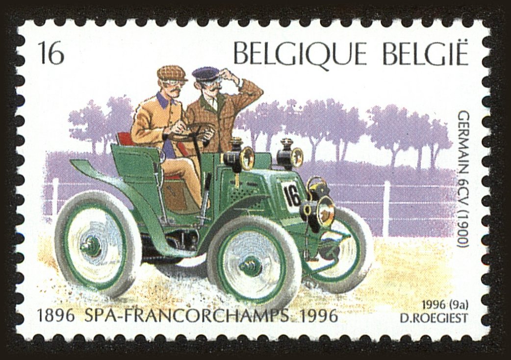 Front view of Belgium 1618 collectors stamp
