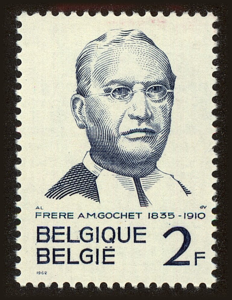 Front view of Belgium 580 collectors stamp