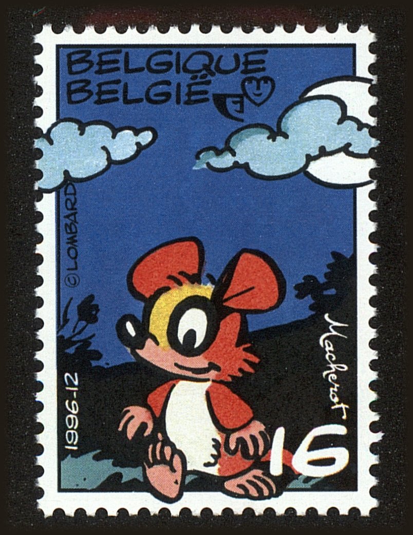 Front view of Belgium 1628 collectors stamp