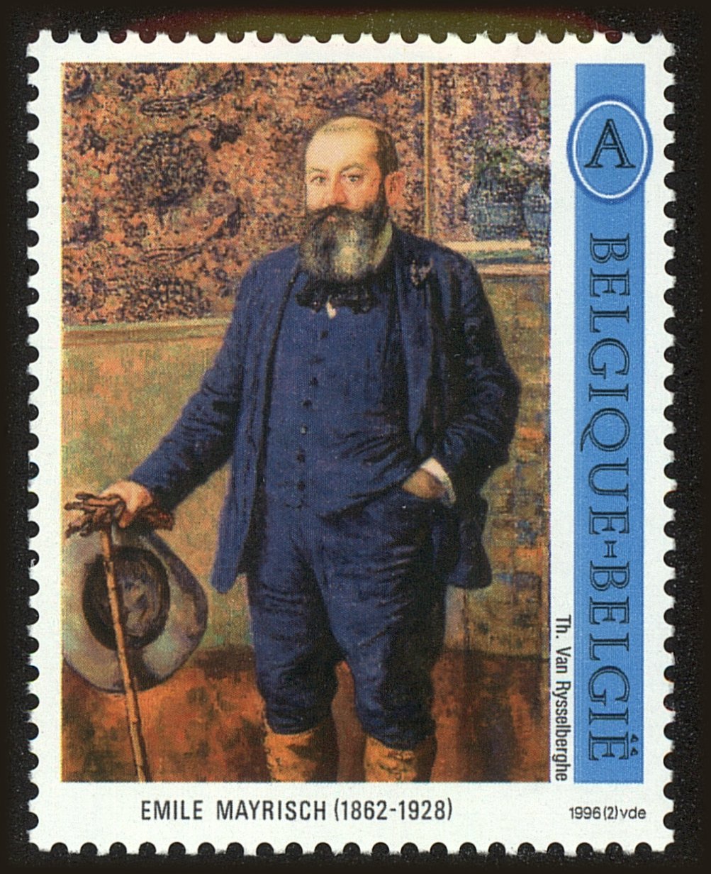 Front view of Belgium 1602 collectors stamp