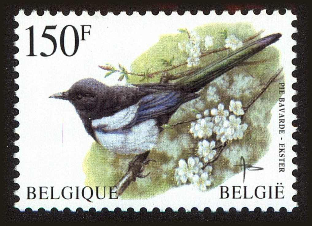 Front view of Belgium 1645 collectors stamp