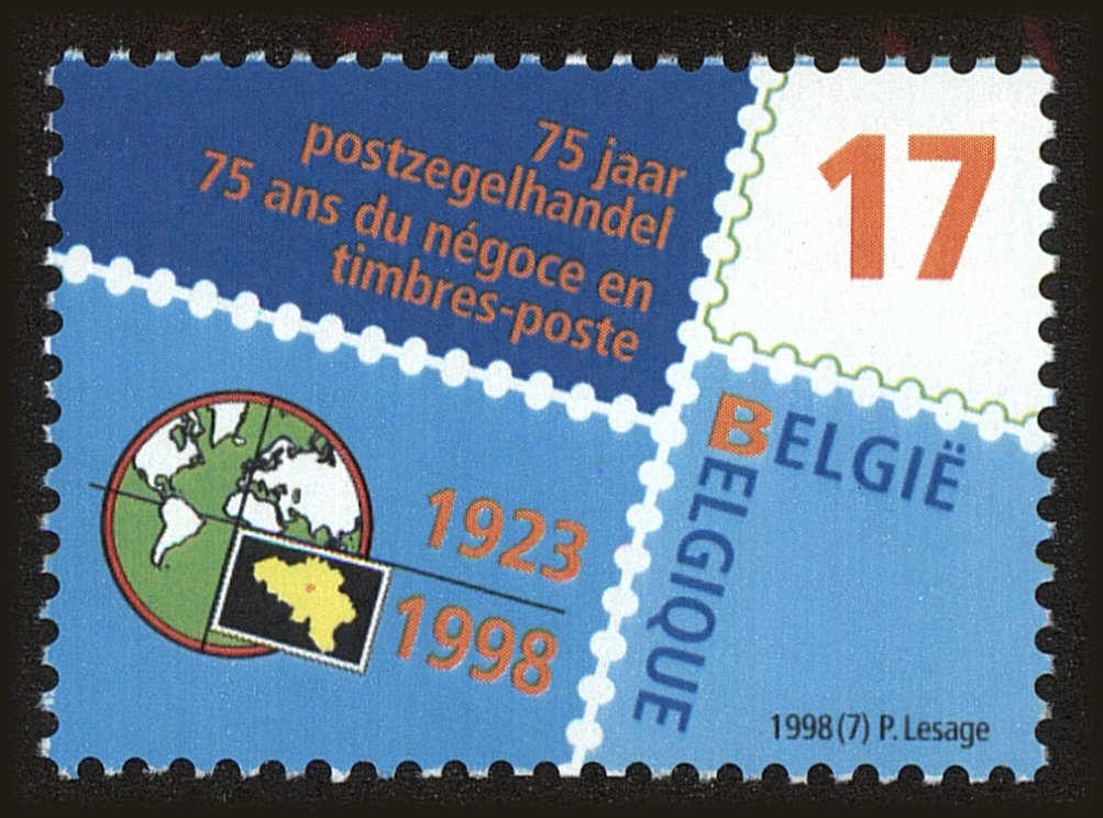 Front view of Belgium 1690 collectors stamp