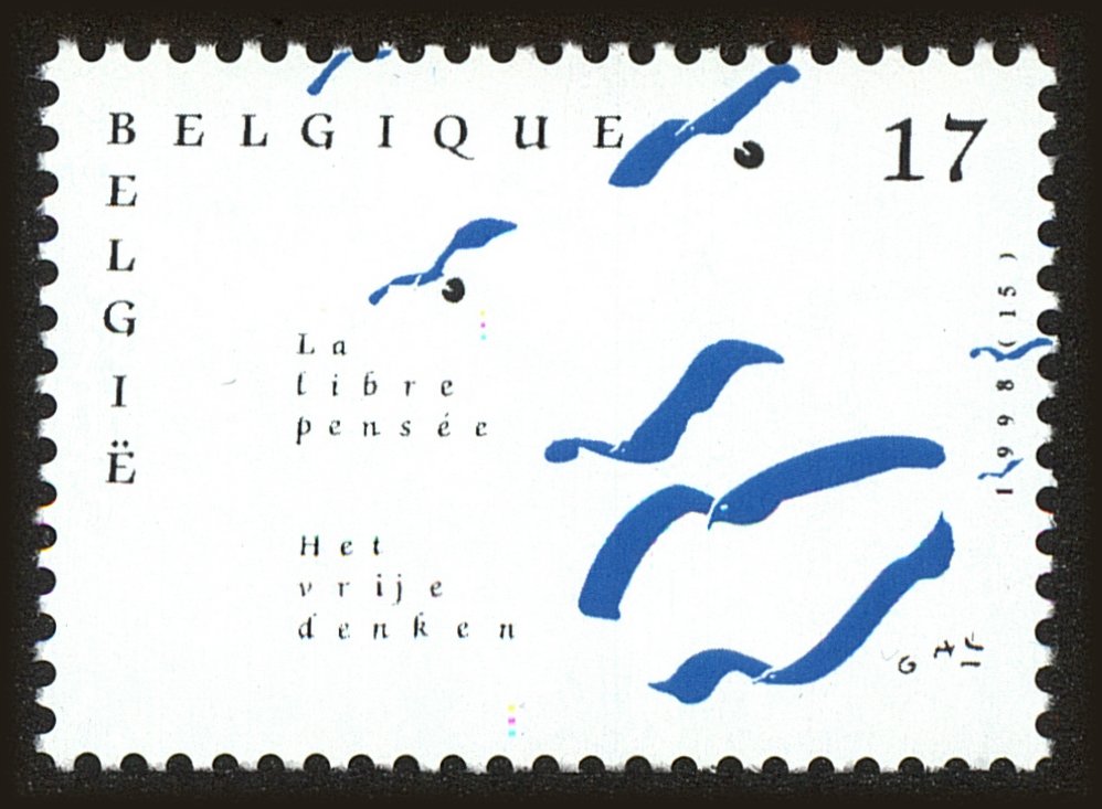 Front view of Belgium 1704 collectors stamp