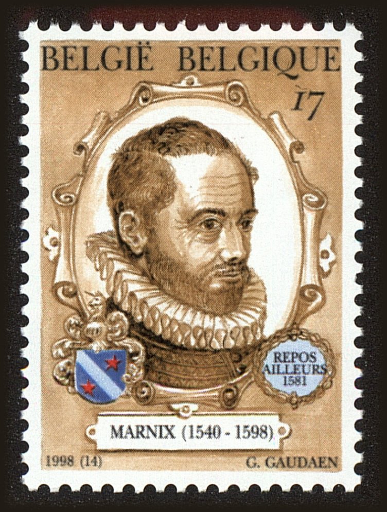 Front view of Belgium 1705 collectors stamp