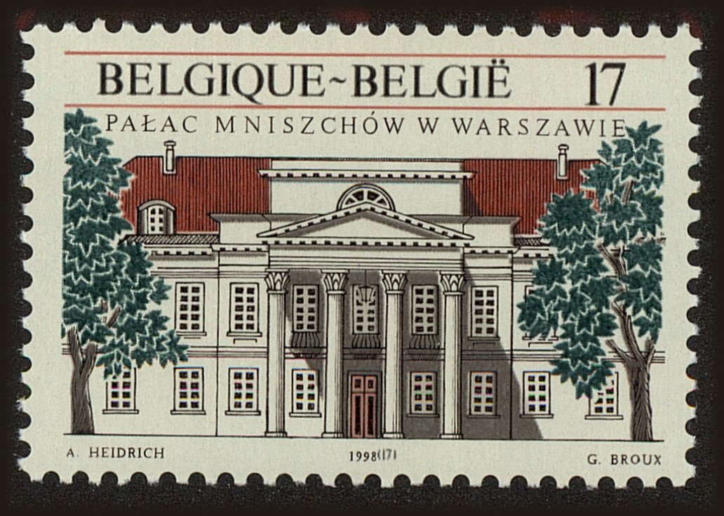 Front view of Belgium 1706 collectors stamp