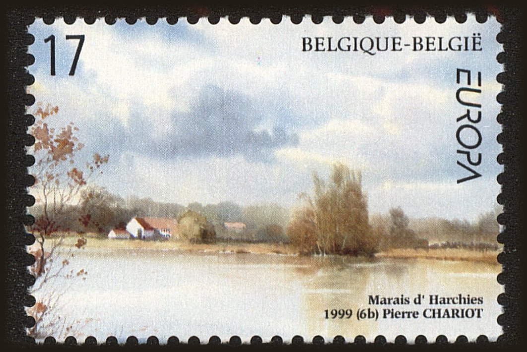 Front view of Belgium 1737 collectors stamp
