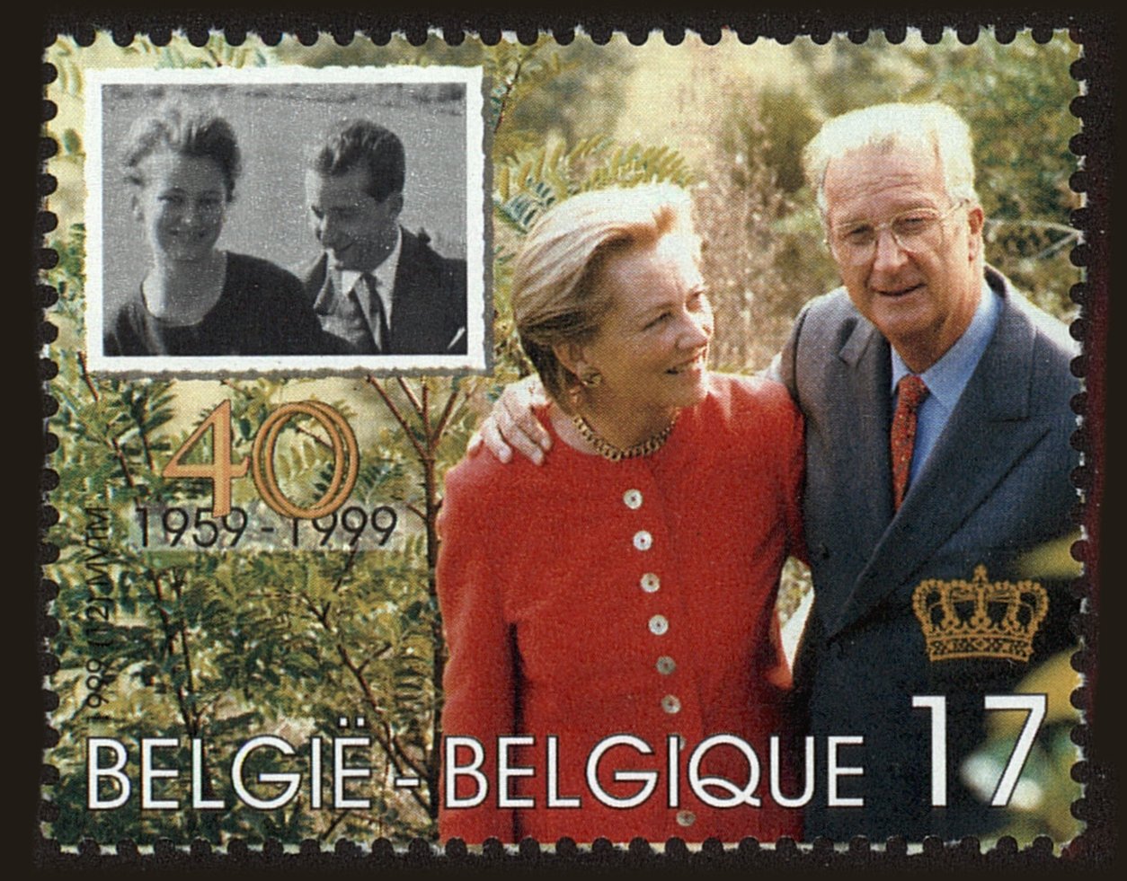 Front view of Belgium 1747 collectors stamp