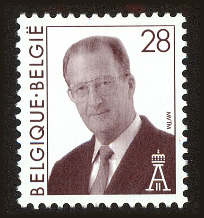 Front view of Belgium 1522 collectors stamp
