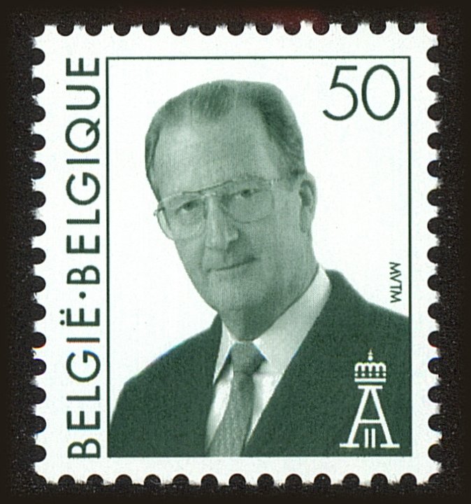 Front view of Belgium 1530 collectors stamp