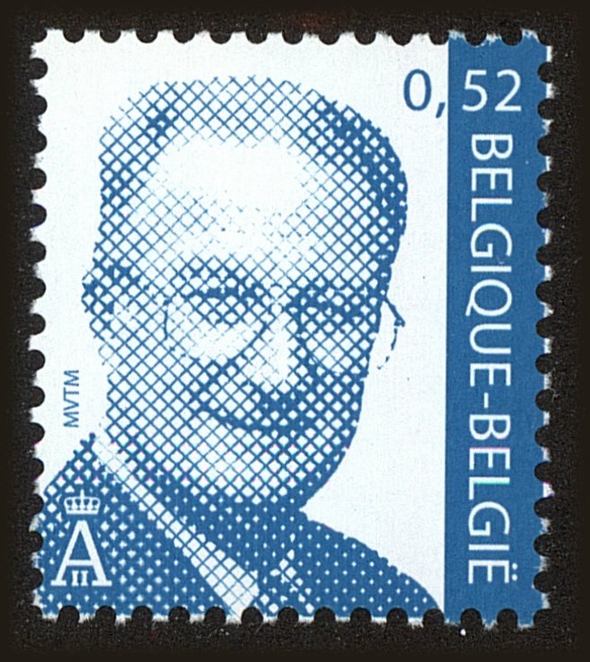 Front view of Belgium 1883 collectors stamp
