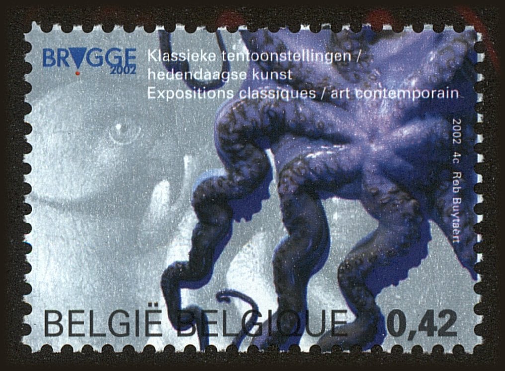 Front view of Belgium 1902 collectors stamp
