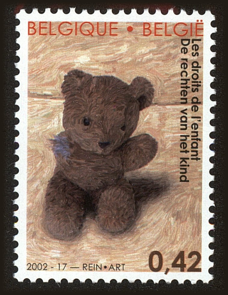 Front view of Belgium 1930 collectors stamp