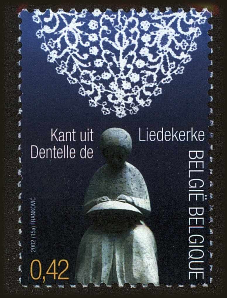 Front view of Belgium 1927 collectors stamp