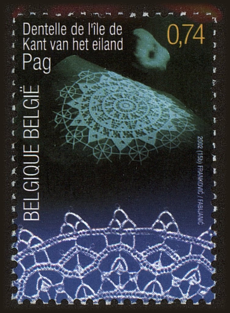 Front view of Belgium 1928 collectors stamp