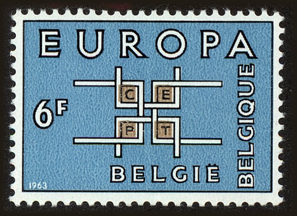 Front view of Belgium 599 collectors stamp