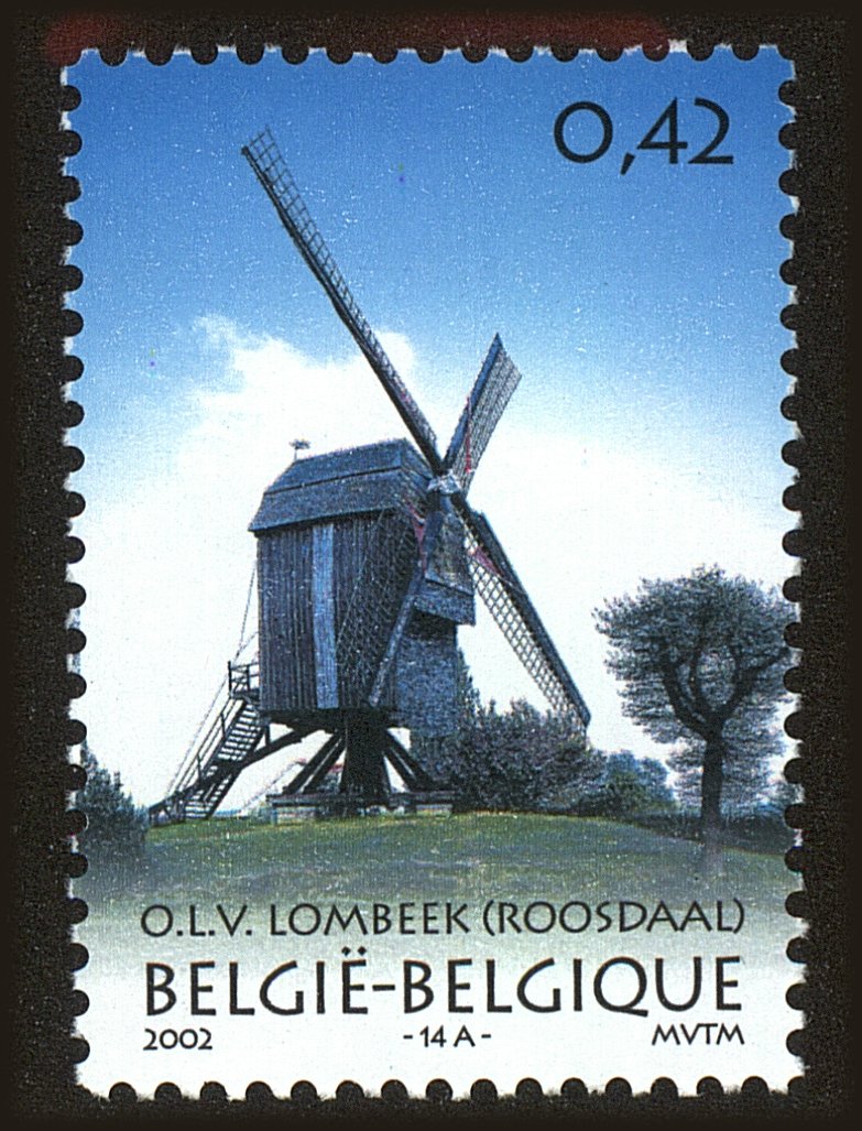 Front view of Belgium 1925 collectors stamp