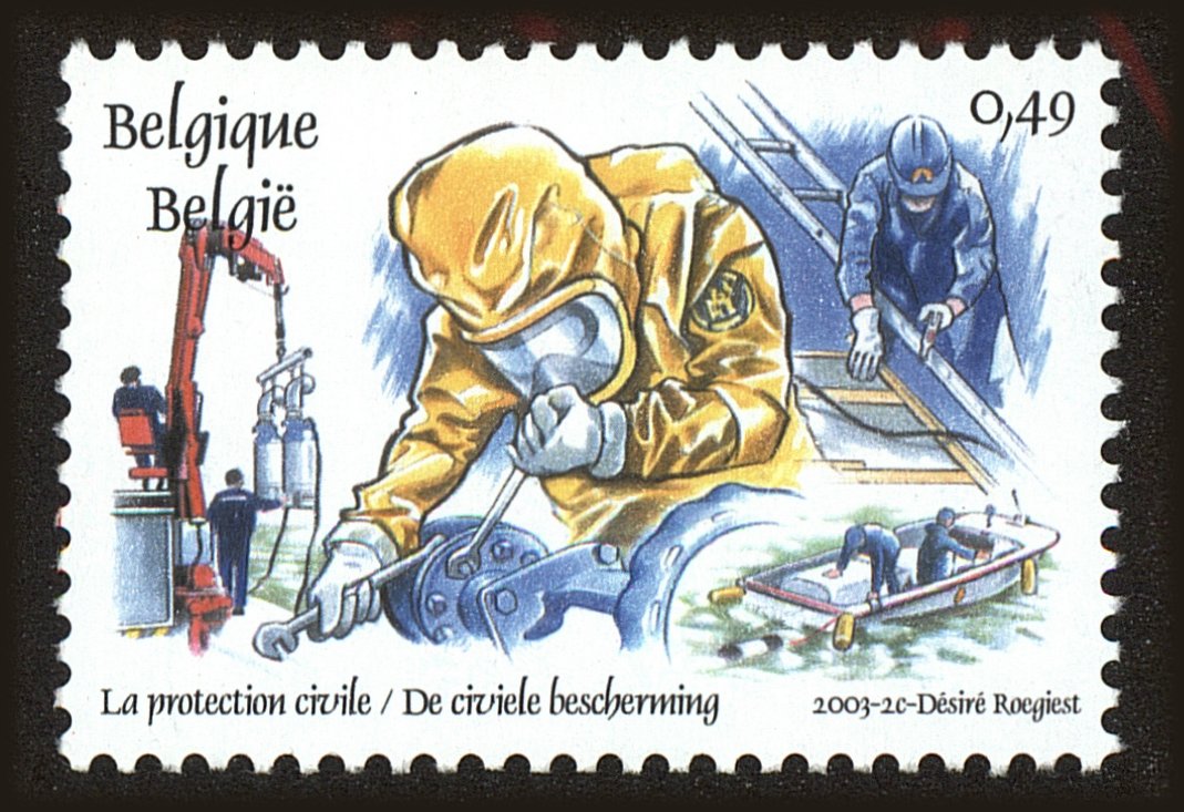 Front view of Belgium 1945c collectors stamp