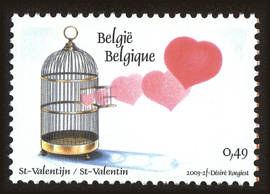 Front view of Belgium 1945f collectors stamp