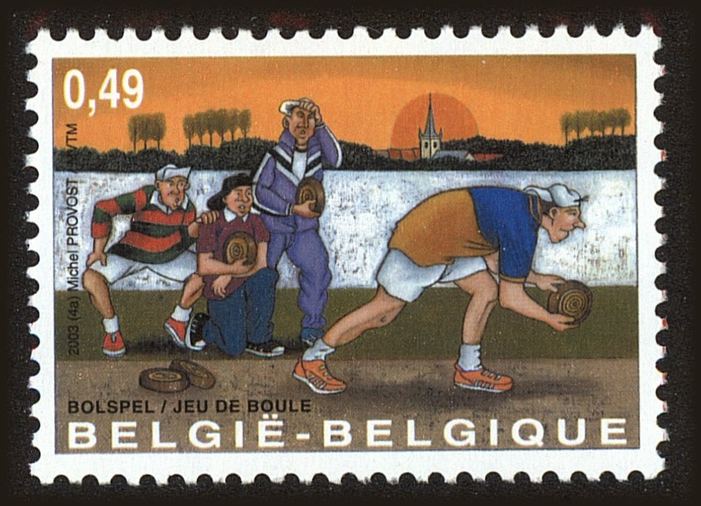 Front view of Belgium 1947 collectors stamp
