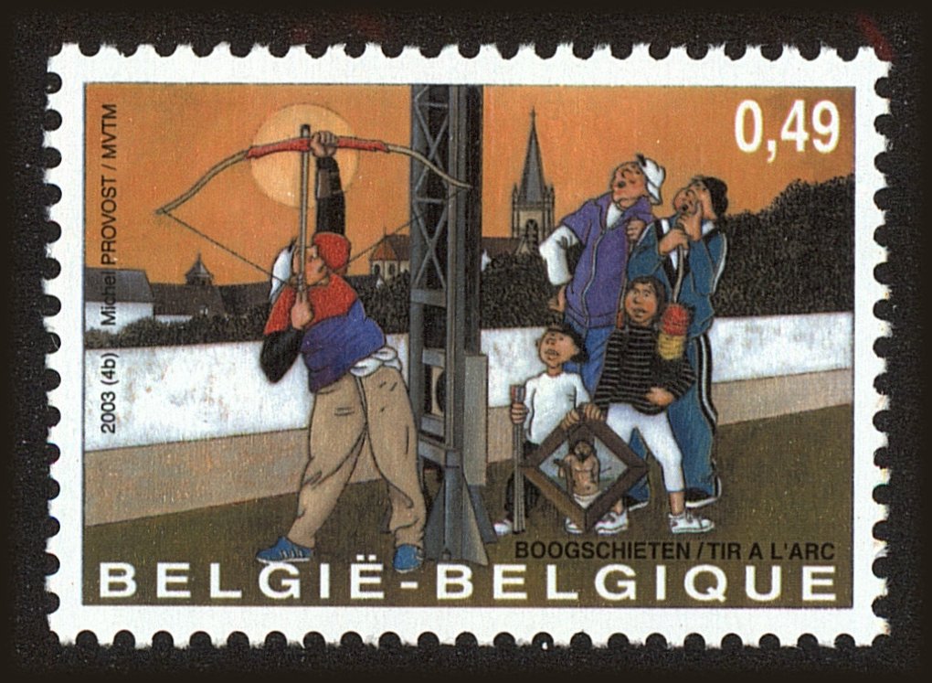 Front view of Belgium 1949 collectors stamp