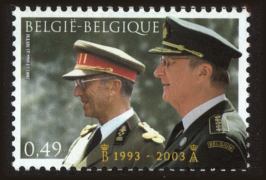 Front view of Belgium 1968 collectors stamp