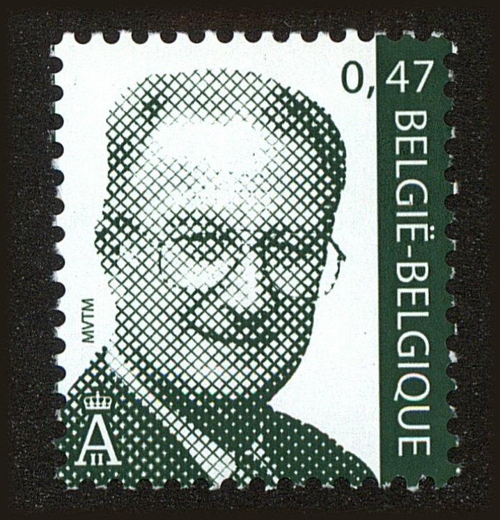 Front view of Belgium 1881 collectors stamp