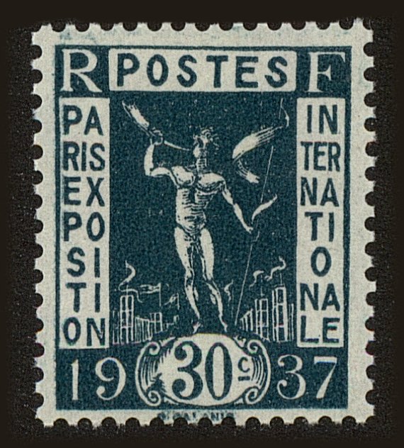 Front view of France 316 collectors stamp