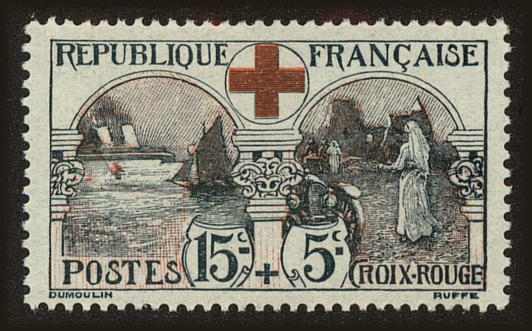 Front view of France B11 collectors stamp
