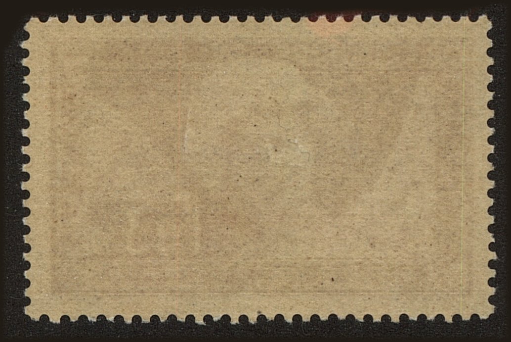 Back view of France BScott #34 stamp
