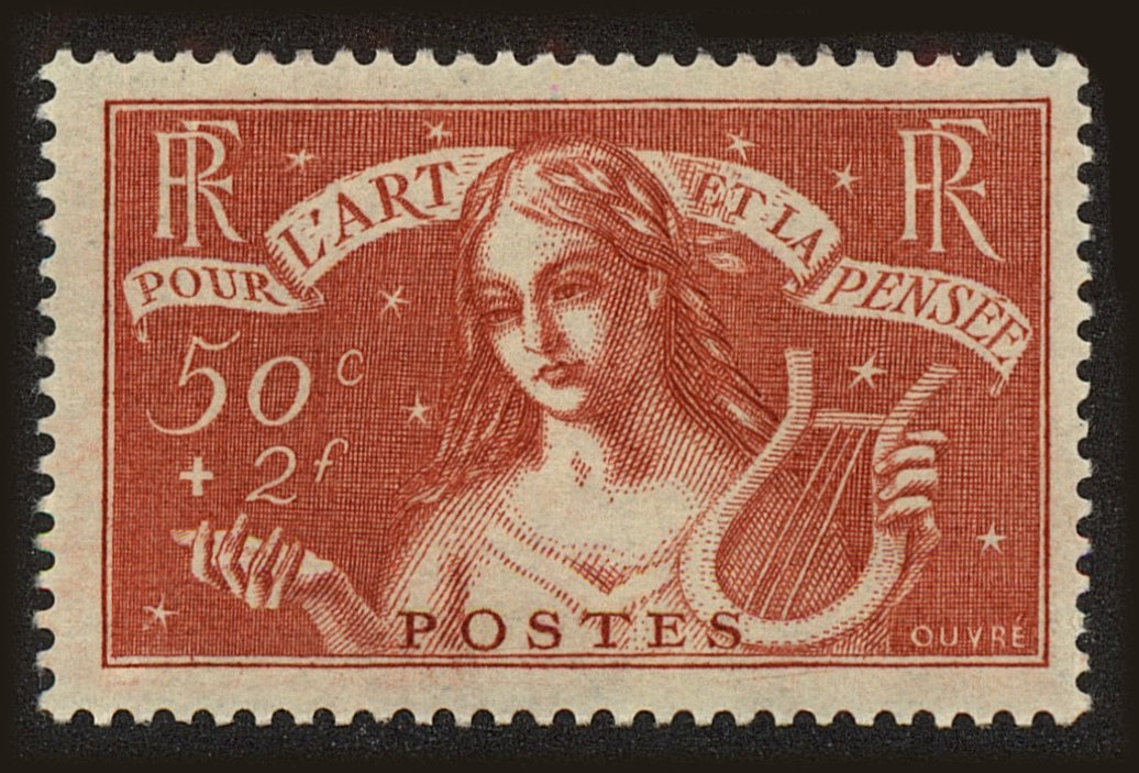 Front view of France B43 collectors stamp