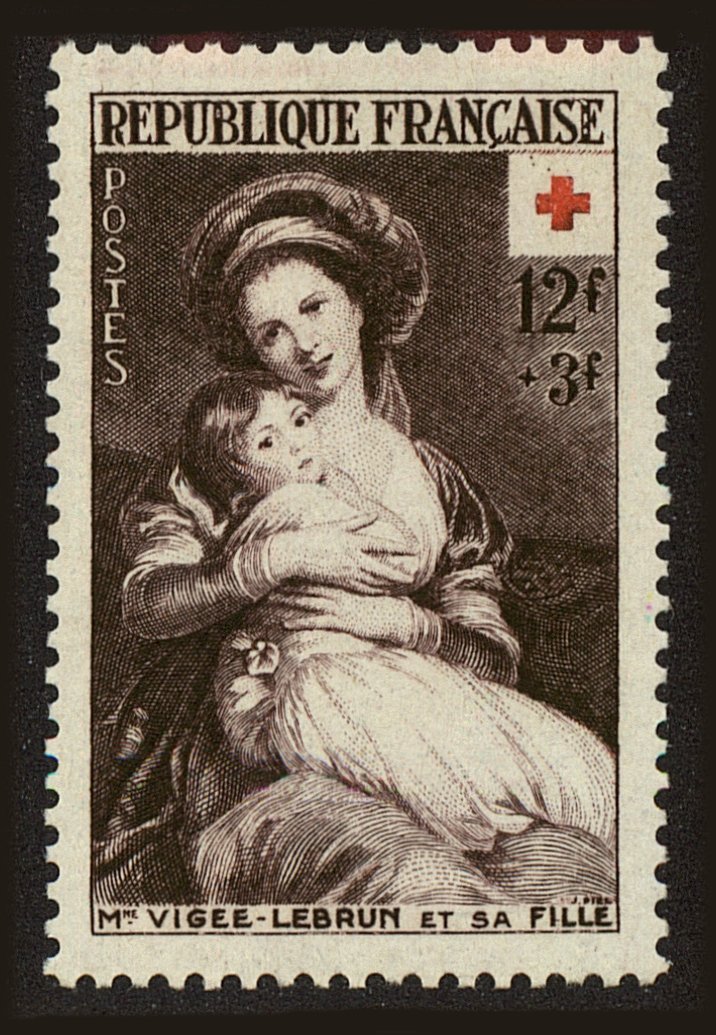 Front view of France B282 collectors stamp