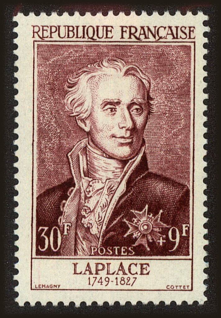 Front view of France B298 collectors stamp