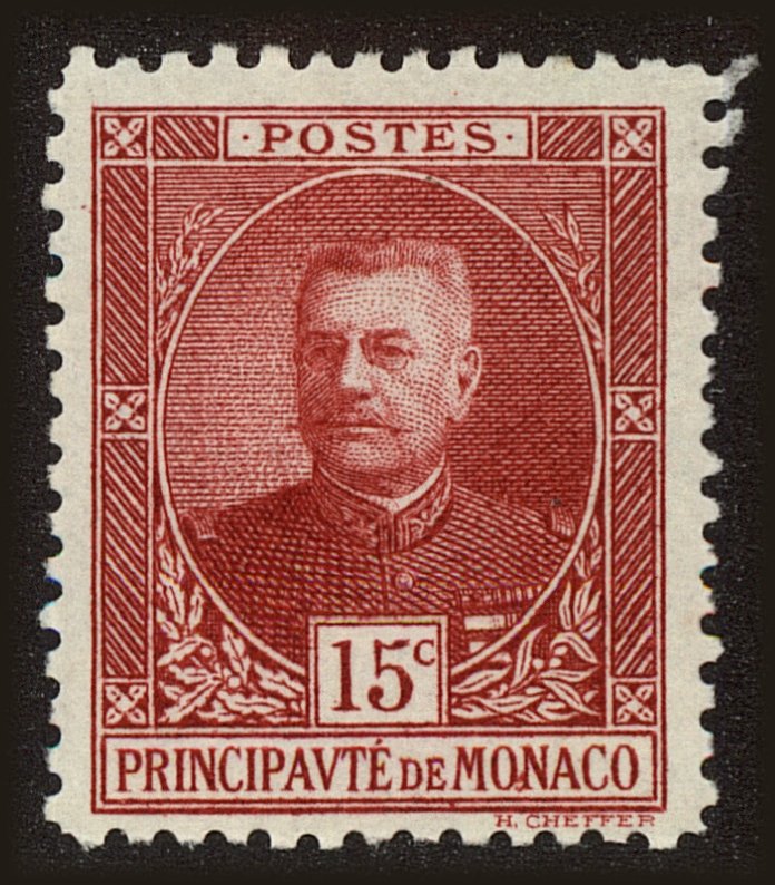 Front view of Monaco 51 collectors stamp