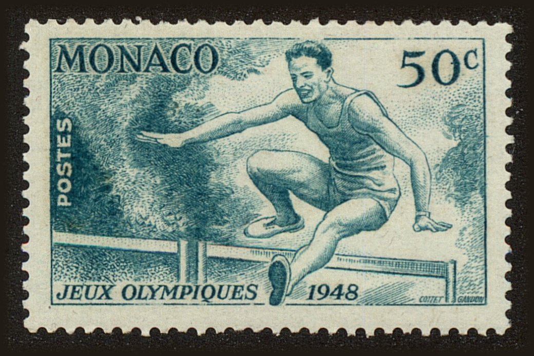 Front view of Monaco 204 collectors stamp