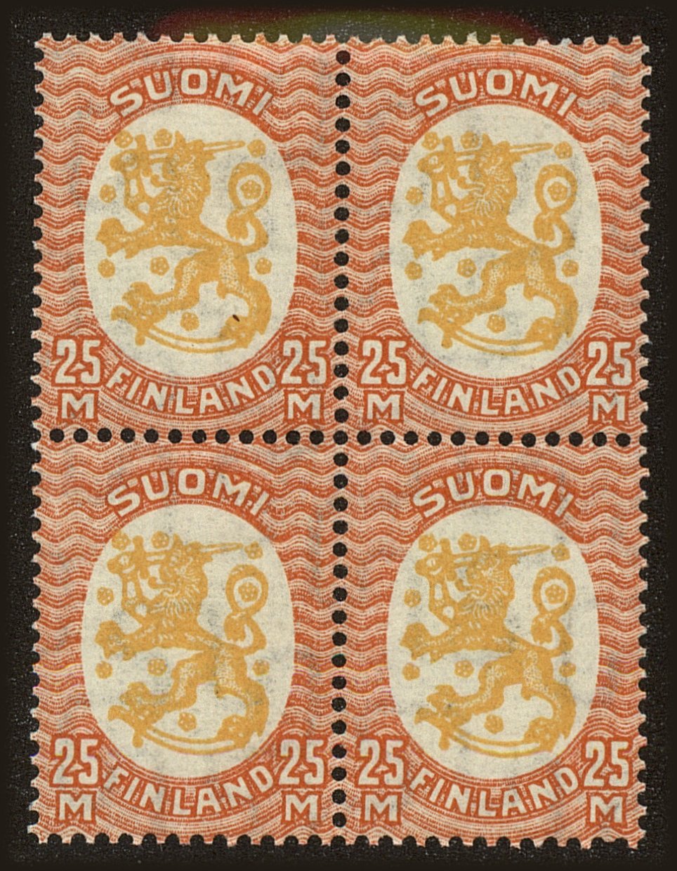 Front view of Finland 140 collectors stamp