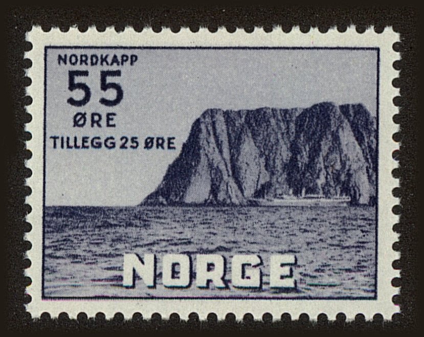 Front view of Norway B56 collectors stamp