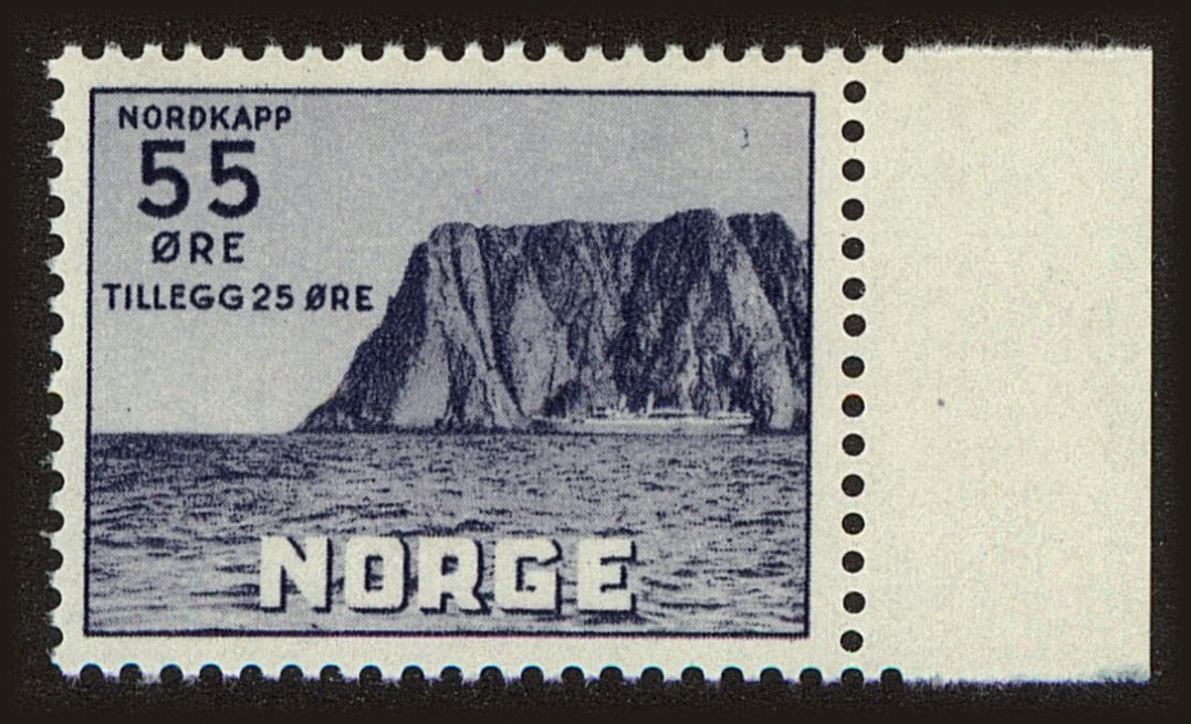 Front view of Norway B56 collectors stamp