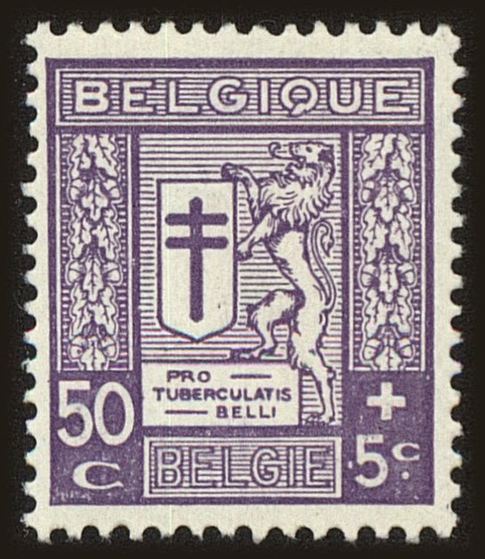 Front view of Belgium B61 collectors stamp