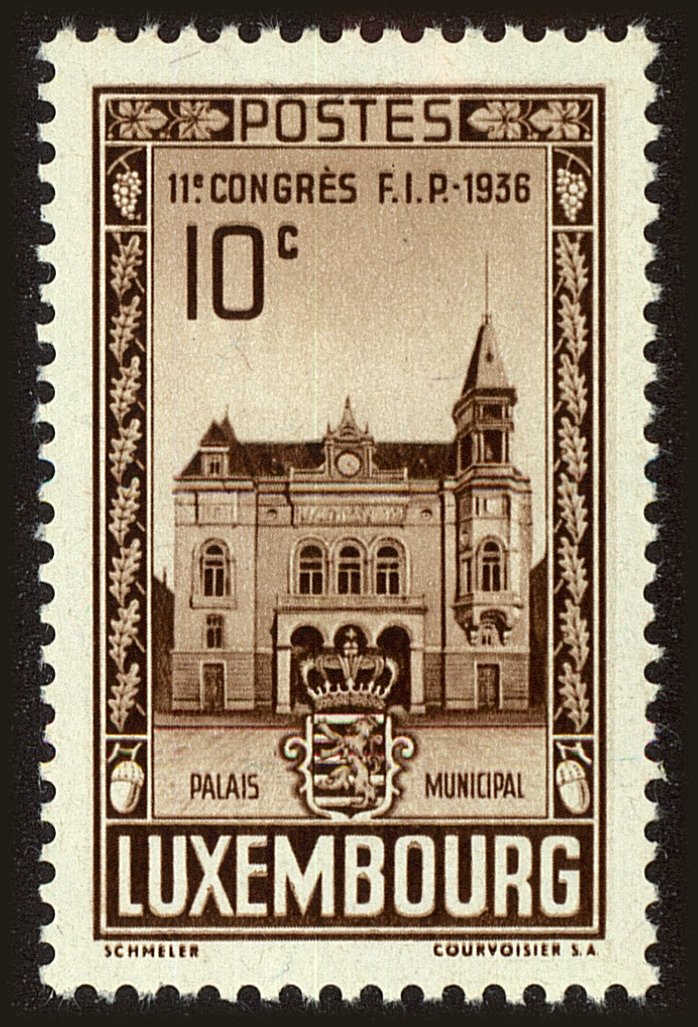 Front view of Luxembourg 200 collectors stamp
