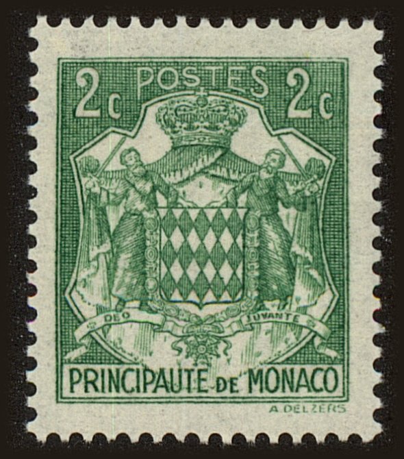 Front view of Monaco 146 collectors stamp