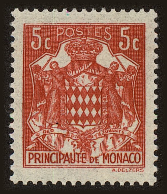 Front view of Monaco 148 collectors stamp
